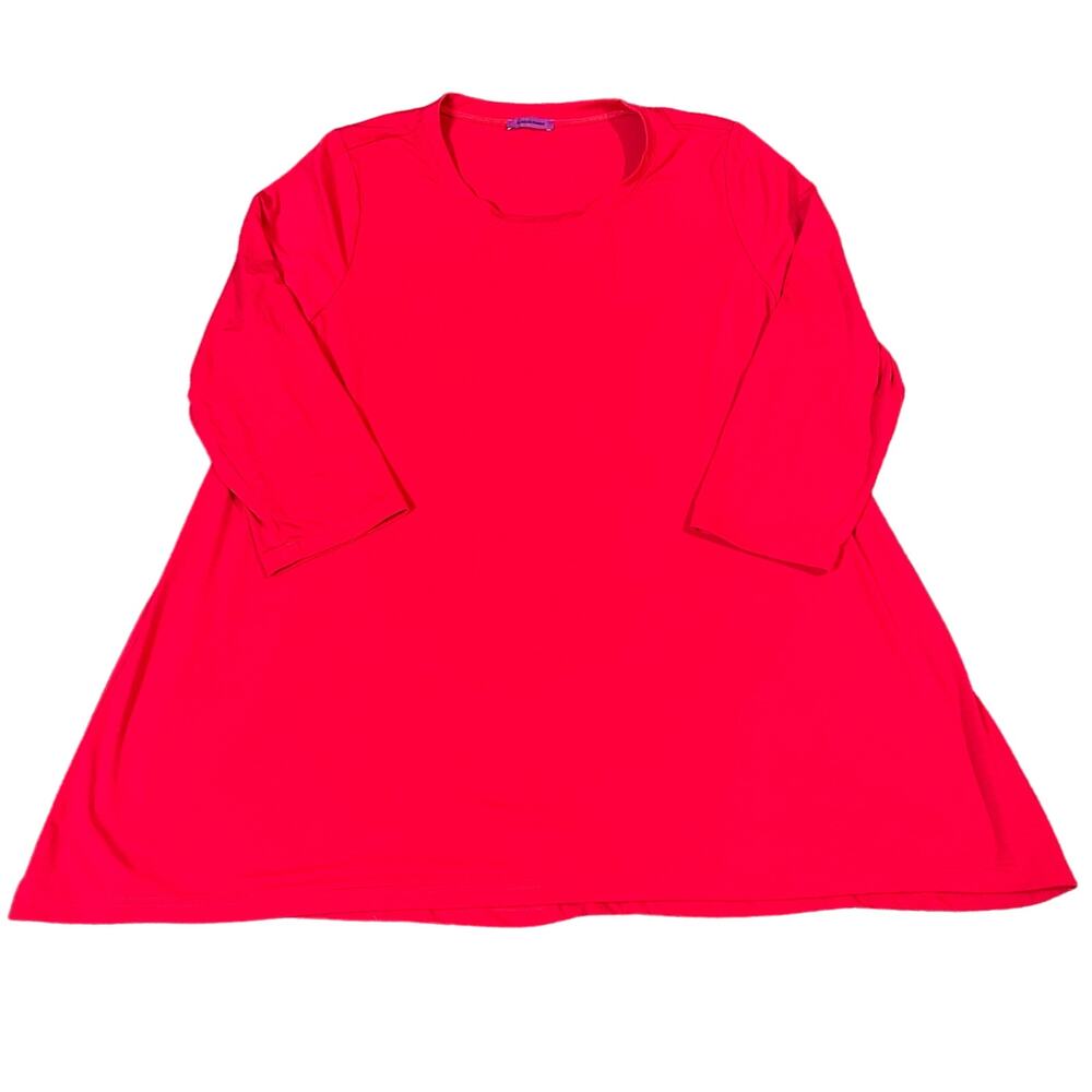 Mountain‎ Mamas Red Blouse Women’s Size XXXL Basic Stretch